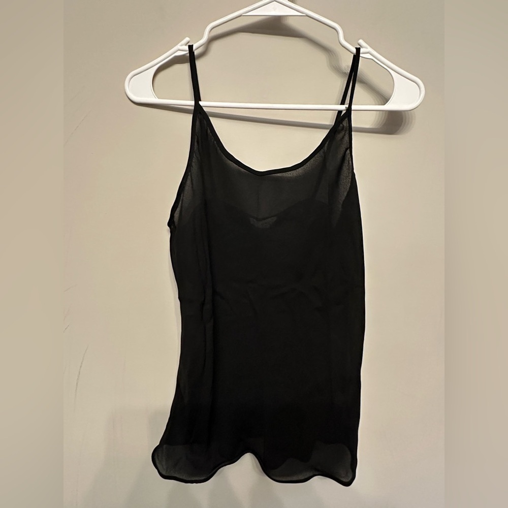 Charter Club Black Sheer Camisole Size 4